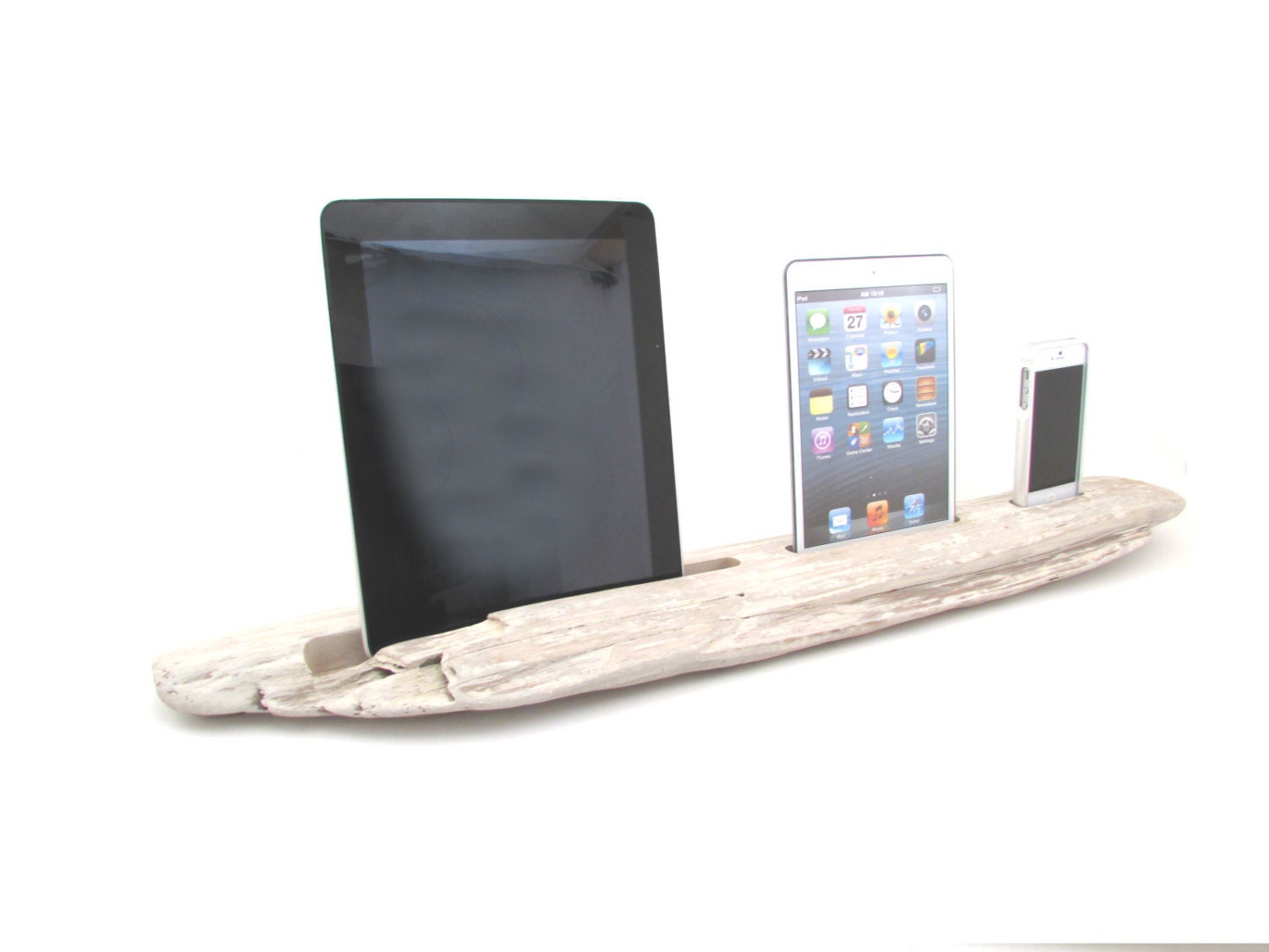 Dual Dock & Stand in Driftwood by Dock Artisan
