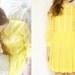 Vintage Daisies Yellow dress 1960 size Small to Medium
