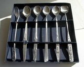 Vintage Swedish Modern Long Spoon Set by Wallin