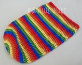 Rainbow Baby Cocoon- Baby Snuggle Sack, Newborn Cocoon, Baby Sack