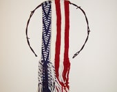 Finger Woven and Barbed Wire wall hanging-small