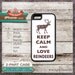Keep Calm And Love Reindeers TOUGH iPhone 4/4S or iPhone 5 Case