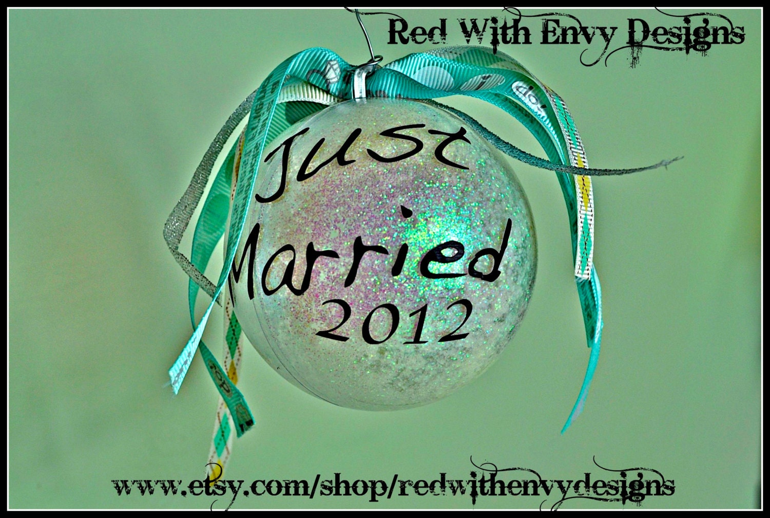 Personalized Ornament, Personalize christmas ornament, Christmas ornament, Just married, newly weds, wedding gift, wedding, wedding ornament
