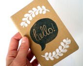 Hello Speech Bubble, Moleskin Pocket Notebook