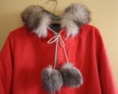 Vintage Grenfell Coat  / Handmade Inuk Coat / Red Winter Parka