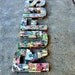 5 Small Custom Letters Vintage Comic Superhero.  Avengers, Batman, Deadpool, Spiderman, Hulk, Superman, Thor, X-Men, Fantastic 4, etc.