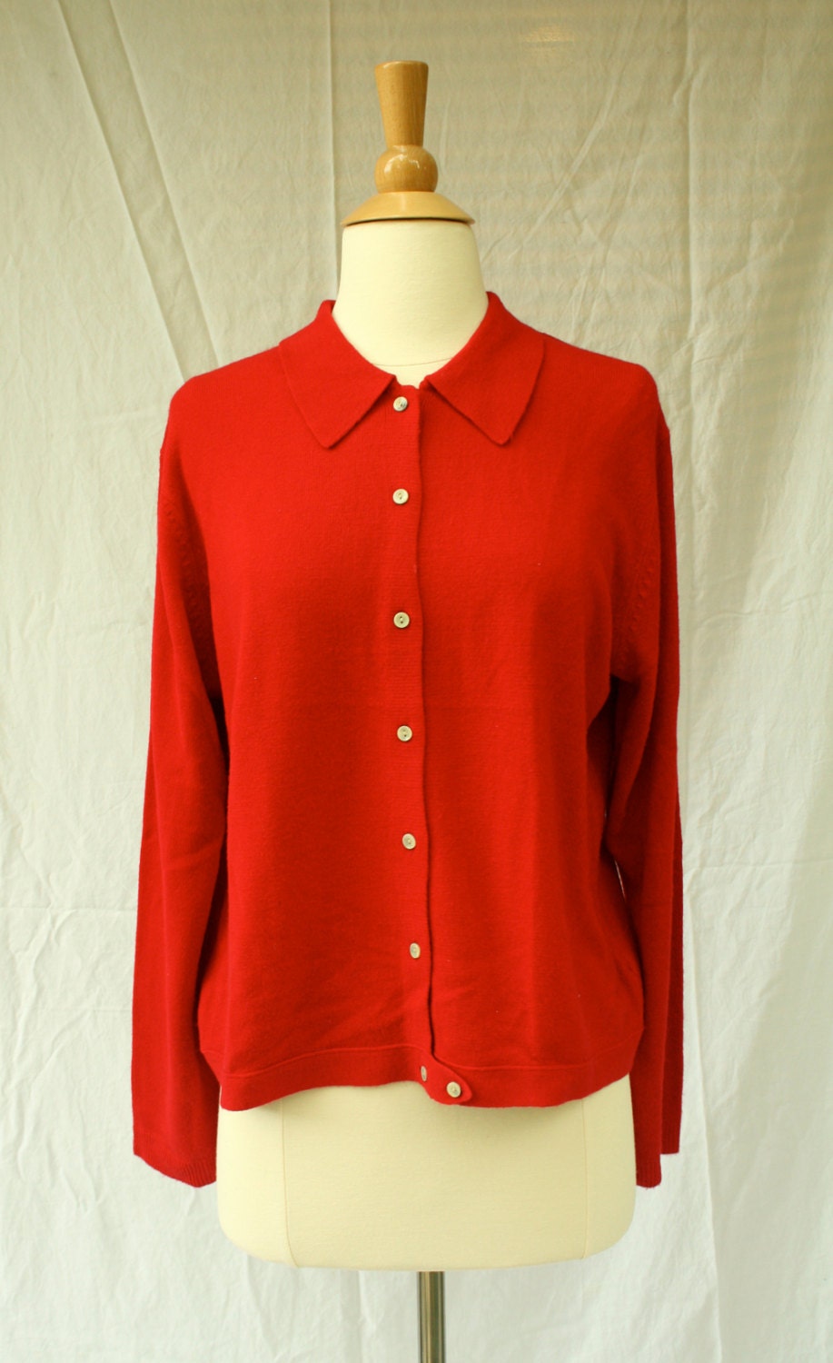 Button Up Collared Cardigan