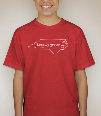 Locally Grown North Carolina Shirt - Youth version