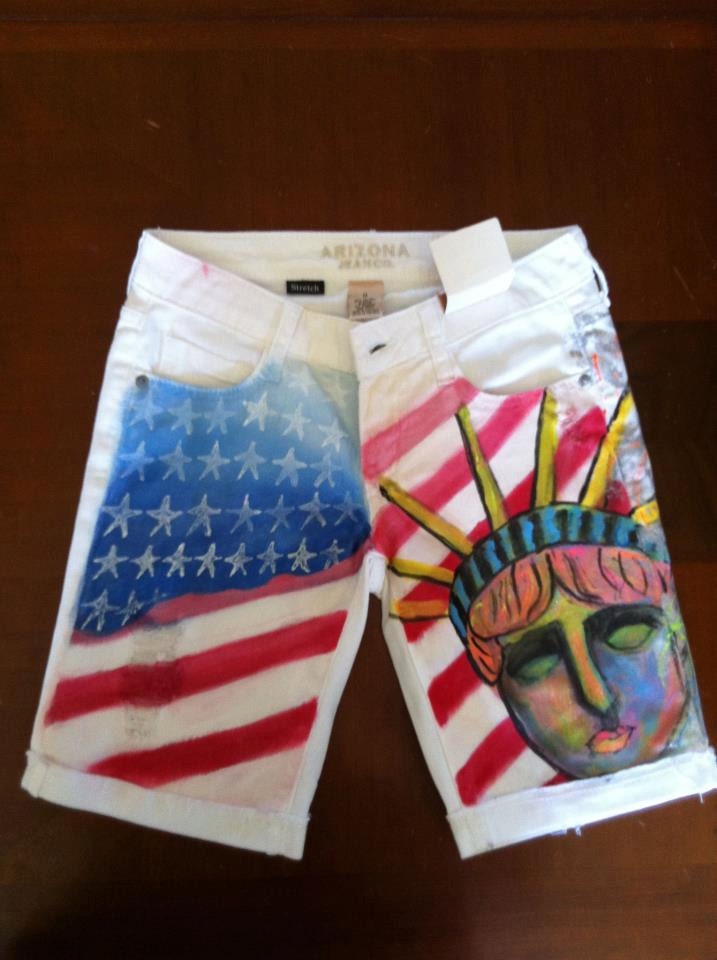 American flag shorts