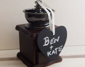 Chalkboard Mini Heart, Wedding Table Numbers Mini Chalk Boards Reusable Gift Tag, Label, Valentine's Gift Il_170x135