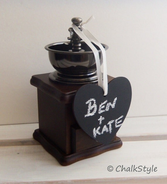 Chalkboard Mini Heart, Wedding Table Numbers Mini Chalk Boards Reusable Gift Tag, Label, Valentine's Gift Il_570xn