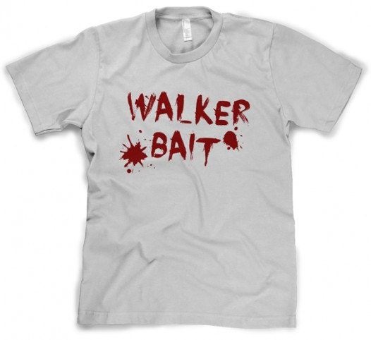 Zombies t shirt cool funny zombie bait shirt S-4XL