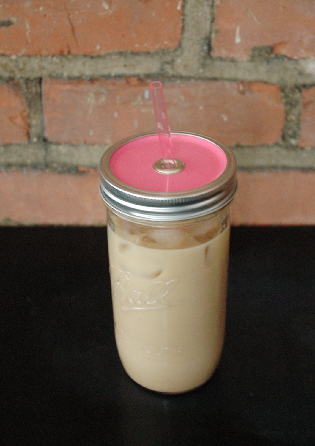 Pink Mason Jar Tumbler
