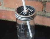 Chalkboard Mason Jar Tumbler