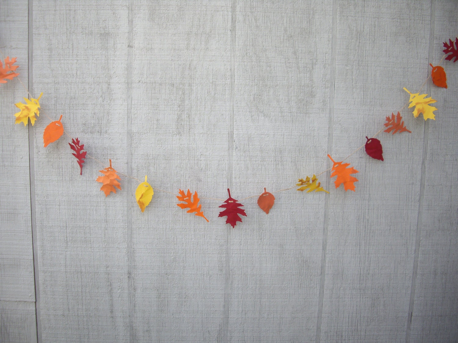 fall garland, 6 ft fall paper leaf garland, fall decoration, fall wedding garland, wedding decoration
