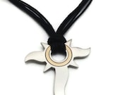 Special designed steel necklace, OOAK, Gothic,  sunshine