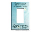 Turn On The Light - Wizard Inspired Rocker Style Switch Plate