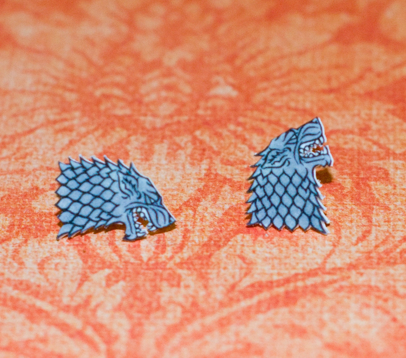 Game of Thrones Direwolf Stark Earrings