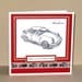 Porsche 911 hand stamped Father's Day card (can be personalised, names, occasion, birthday, etc)