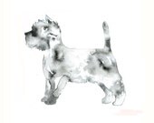 West Highland Terrier Silhouette - 8x10