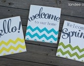 A Little Bit of Chevron Decorative Board-- various sayings and colors