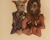 LionLamb, An 8" x 10" Print By: Allison Harvard