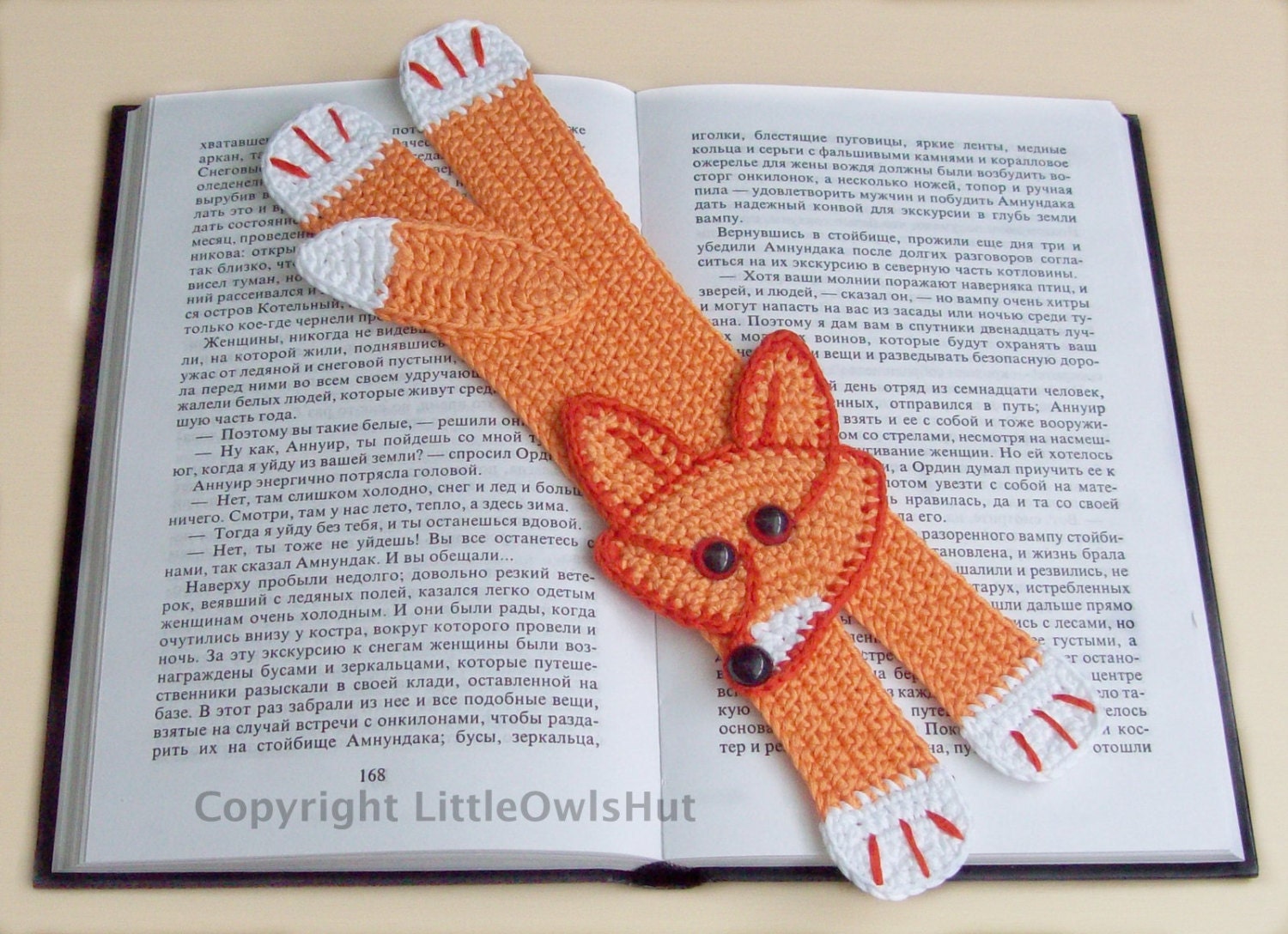 Fox Bookmark Crochet Pattern PDF file (Instant download)