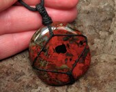 Brecciated Jasper Pendant - Animal Communication - Reiki Infused