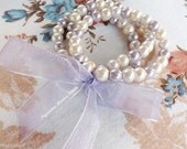 Purple Pearl Bracelet Set of 3