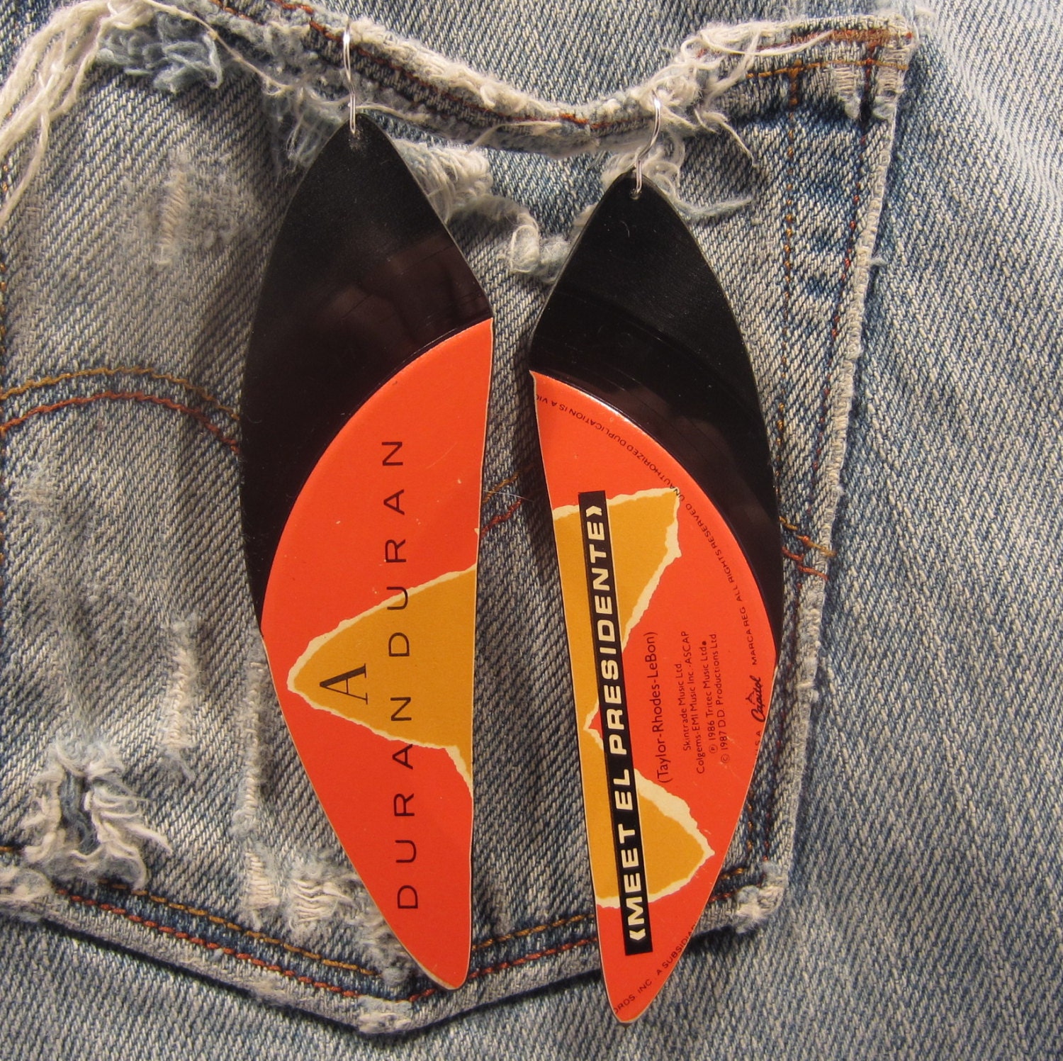 Vinyle Record Earrings: Duran Duran