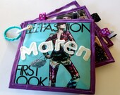 Personalized Baby Fashion Magazine (Harpers Bazaar, InStyle, Fashion, Baby Girl): crinkle taggie