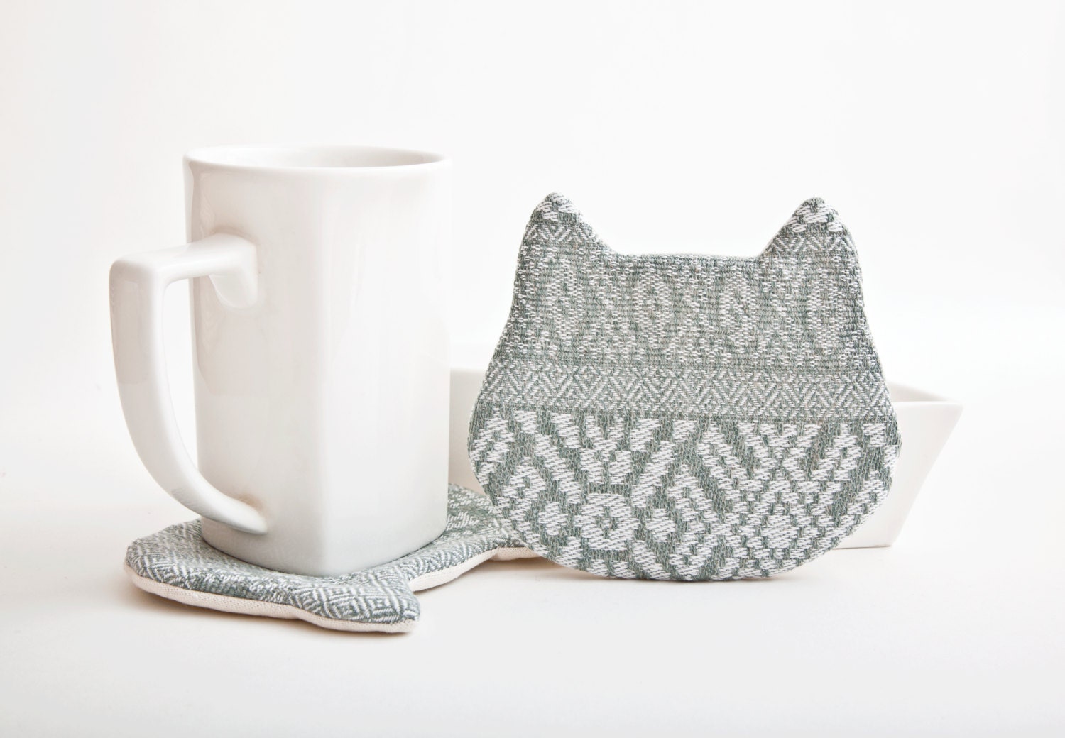 Tribal Fabric Coasters for cups in a gift box, set of 4