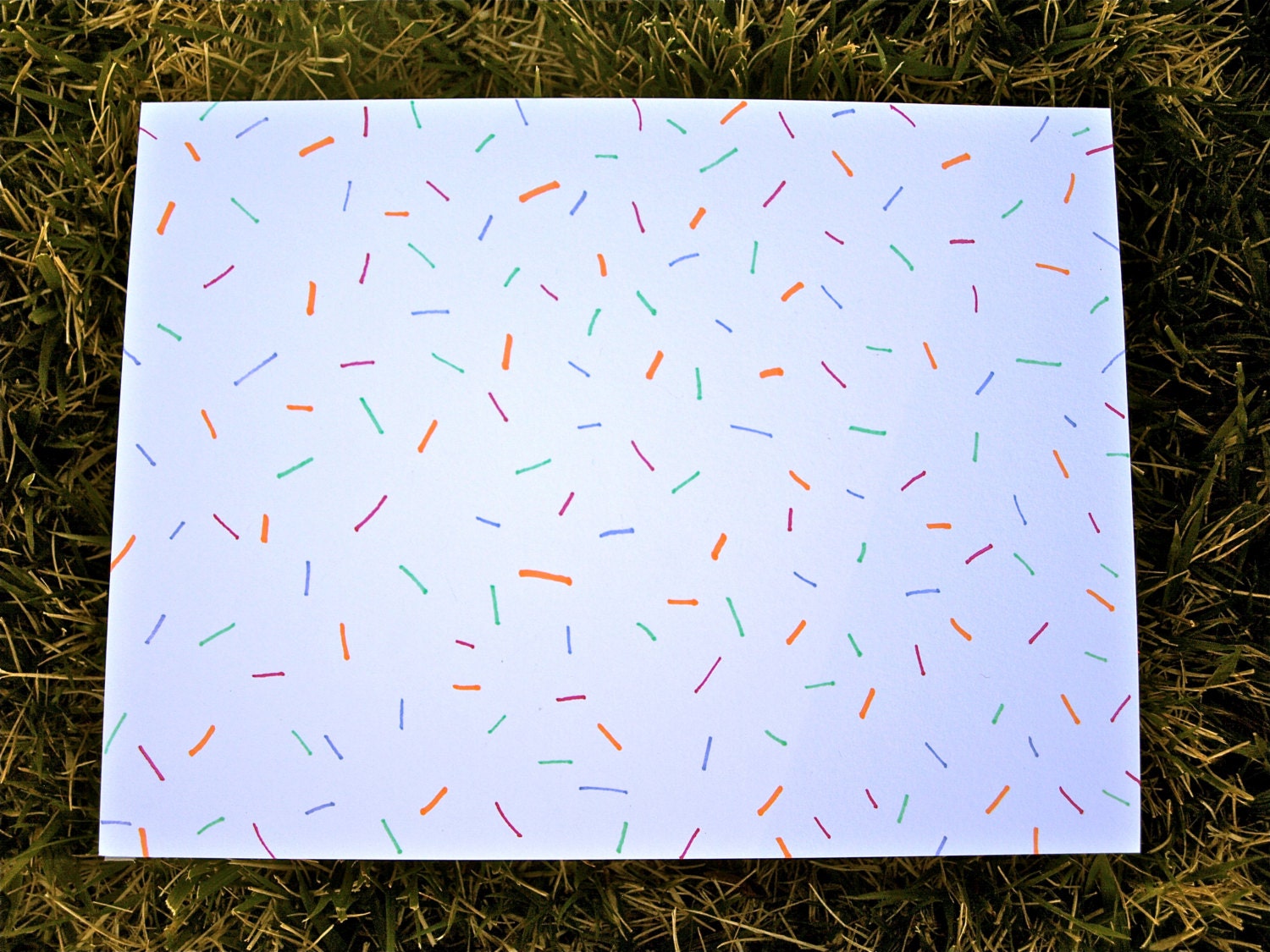 Graphic Multicolor Marker Drawing