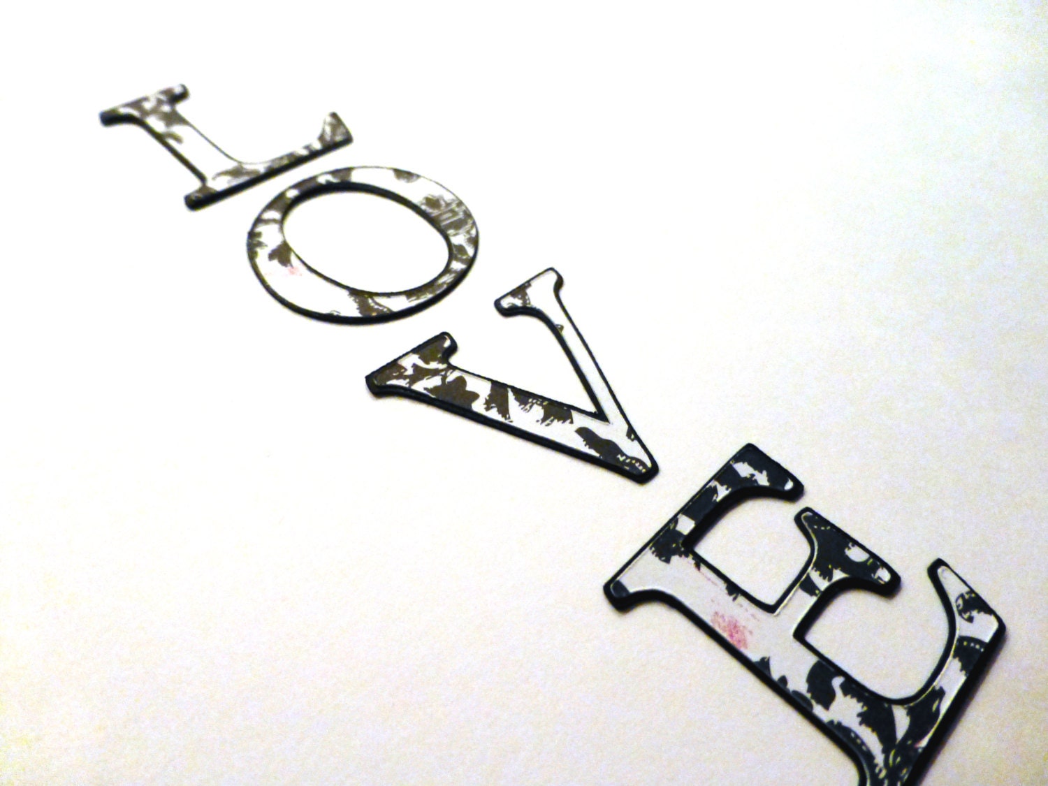 Embellishment Words for Scrapbooking, Card Making, Crafts- Love Die Cut Word - Wedding, Valentine