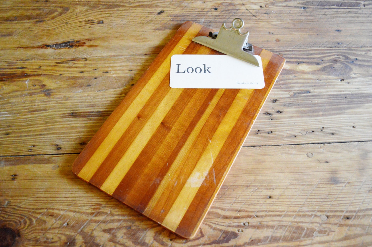 Vintage Wood Clipboard Vintage Office
