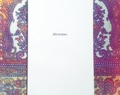 Abraxas Second Edition by Marta Lapczynski of Fat Heart Press