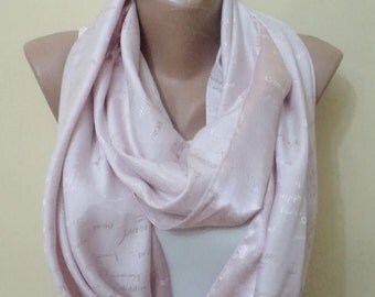 Infinity Scarf,  Loop Circle,  Soft Pink, Scarf Spring Accessory, women scarf, mothers day gifts, women accessories