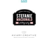 Pre-made Logo Design  "Stefanie Macdonald photography" Boutique Graphic Design / Custom Branding