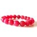 Red Jade bracelet- Fall jewelry, Autumn Jewelry, Fall Trend, Charm Bracelet, Pink Flambe'