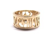 Romance Never Dies Ring, 14k Yellow Gold Vermeil