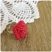 Adjustable Novelty ring imitation knitting Polymer clay