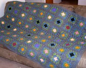 Spring Blossoms granny square afghan