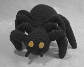 Black Crocheted Spider