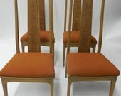 Set of 6 Mid Century Modern Dining Chairs by JOHN STUART c1960