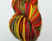 FARMERS MARKET -  bfl Twister Sock - Self Striping Superwash bfl Nylon