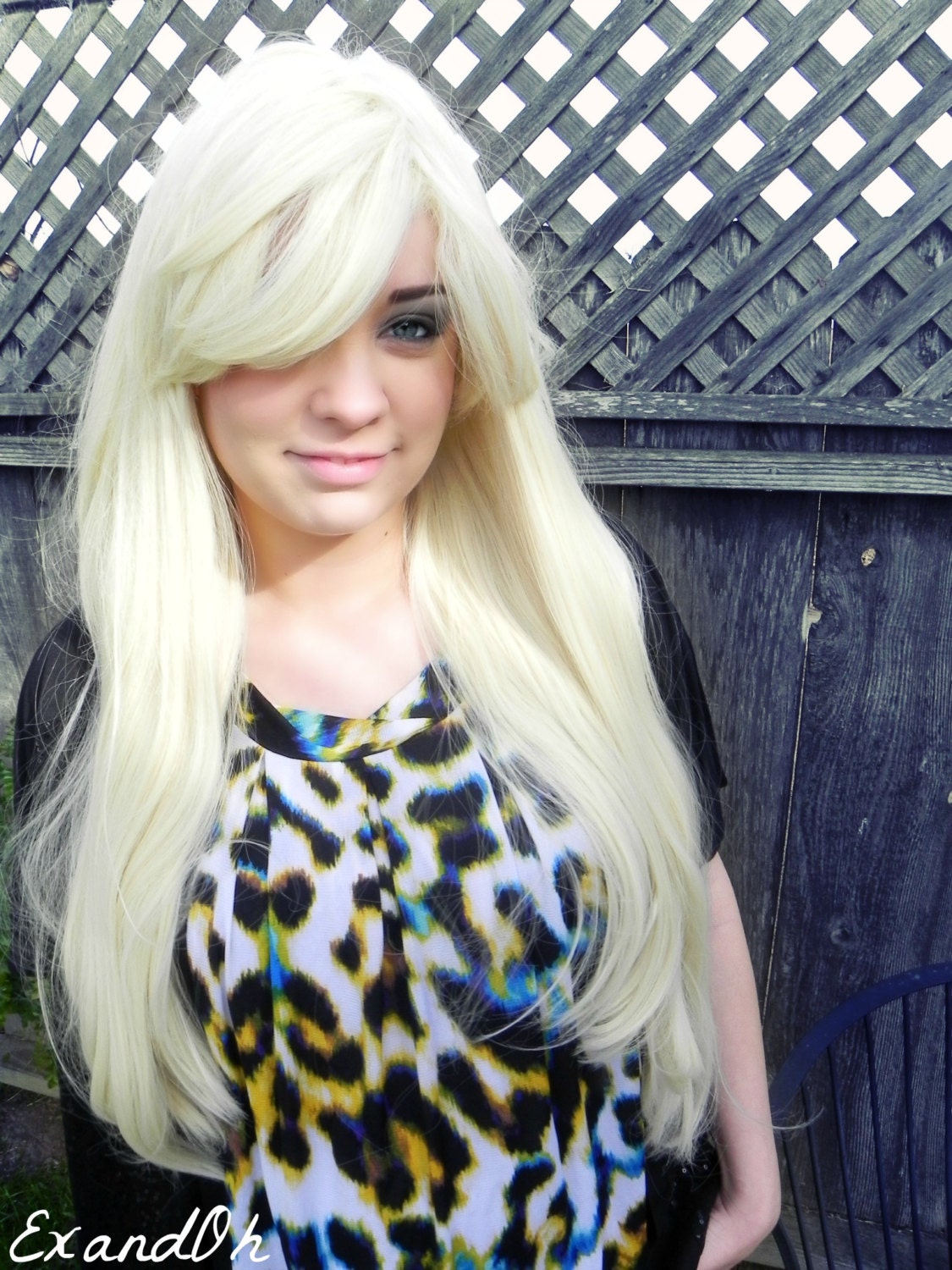 ON SALE Blonde / Long Straight Layered Wig Extra Thick Wavy