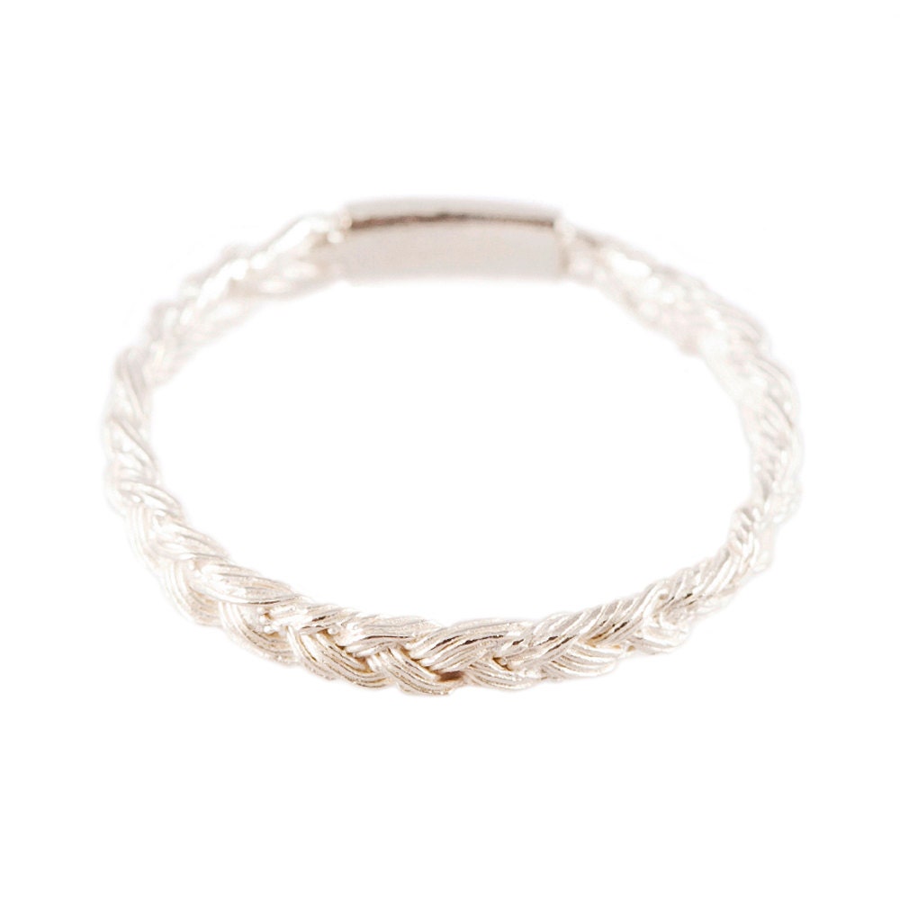 Magnitude Plait - thin ring (silver)
