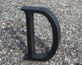Wood Letters - Free Standing Distressed Wooden Letters - Alphabet Decor Letter D