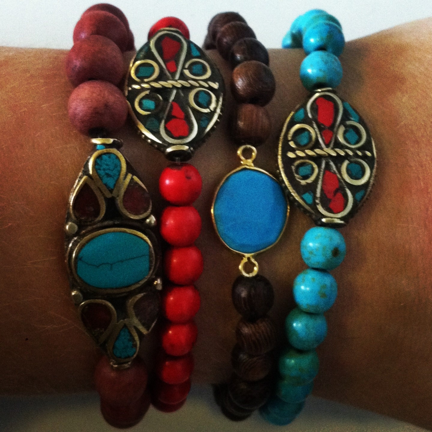 Tibetan Wood Bracelet