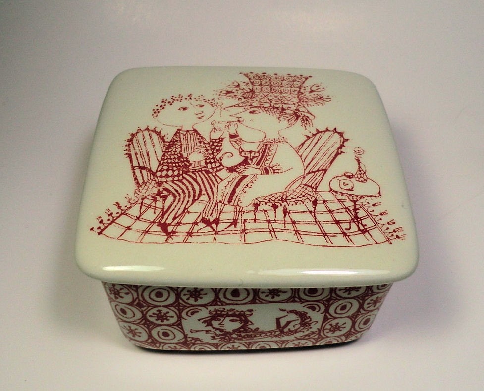 VINTAGE 1960 Bjorn Wiinblads TRINKET Box
